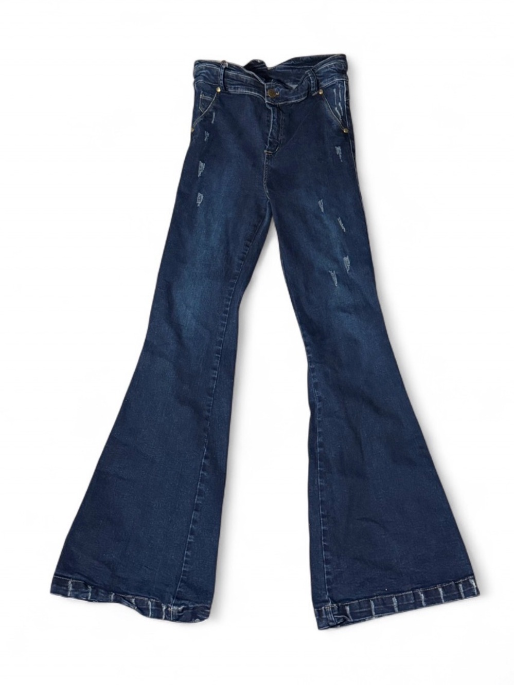 Y2K Colombian SKA Studio Dark Wash Flare Jeans